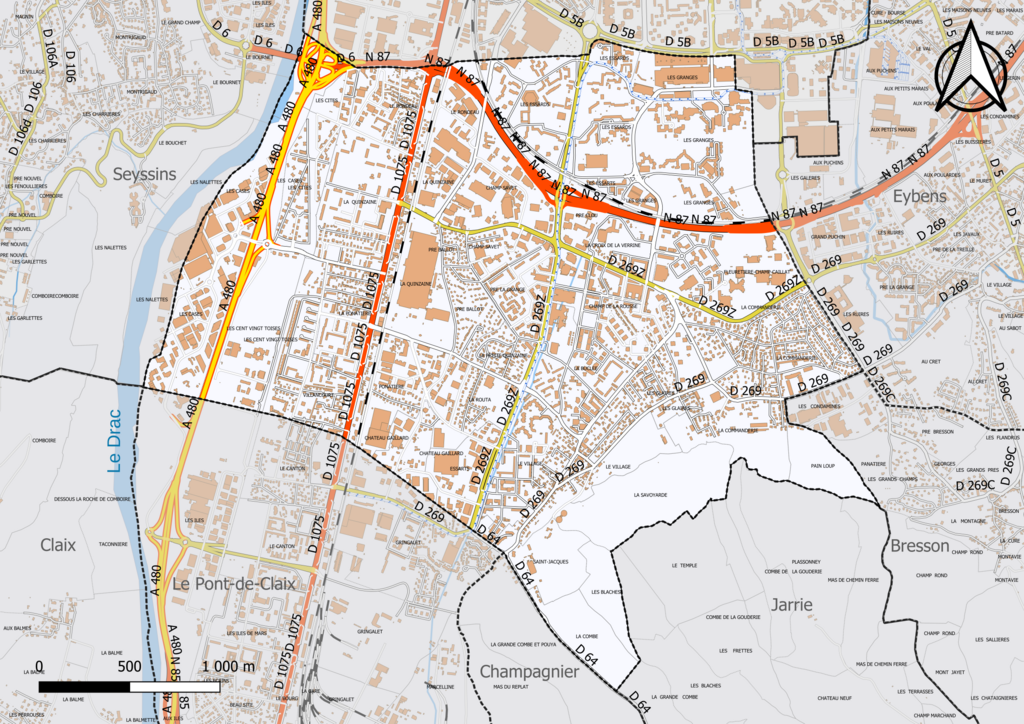 Douche à l'italienne Échirolles